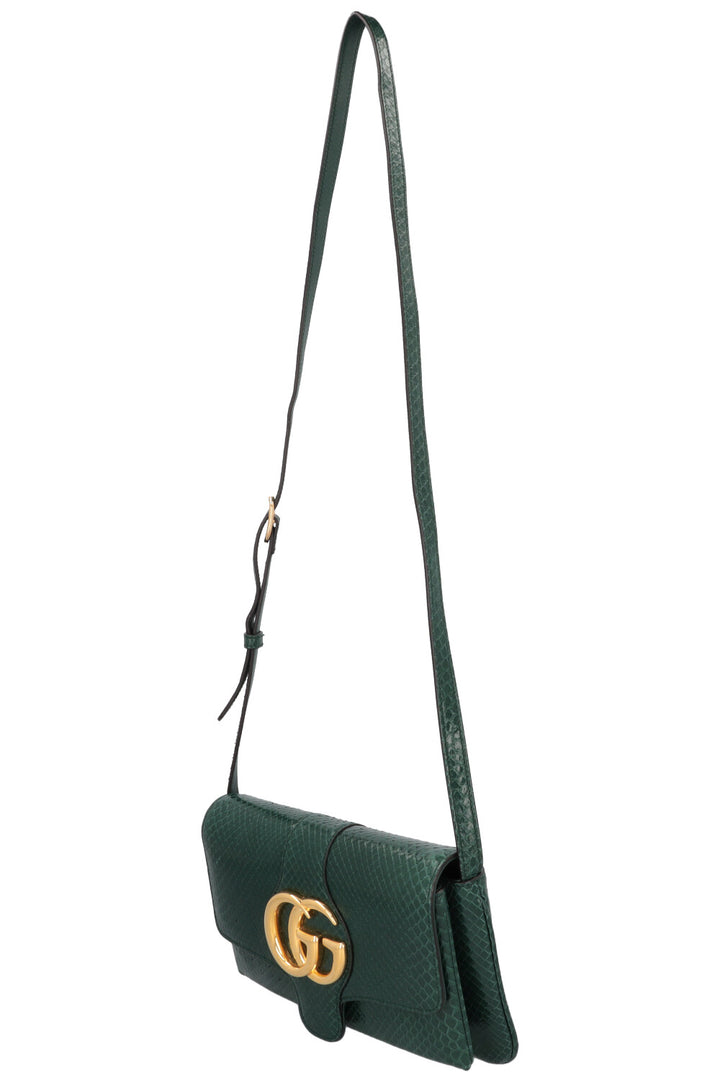 GUCCI Petit sac bandoulière Arli Python Vert