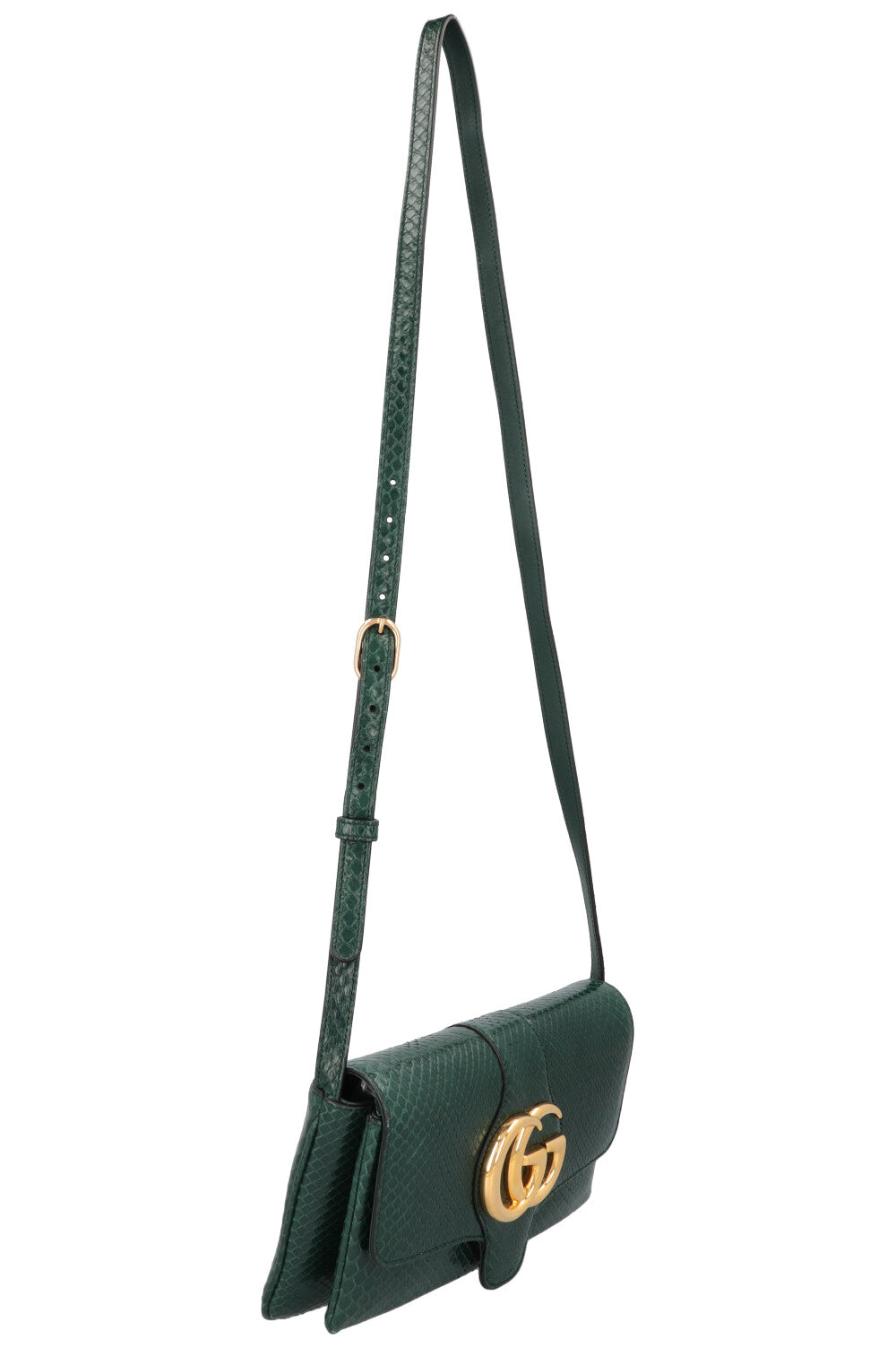 GUCCI Petit sac bandoulière Arli Python Vert