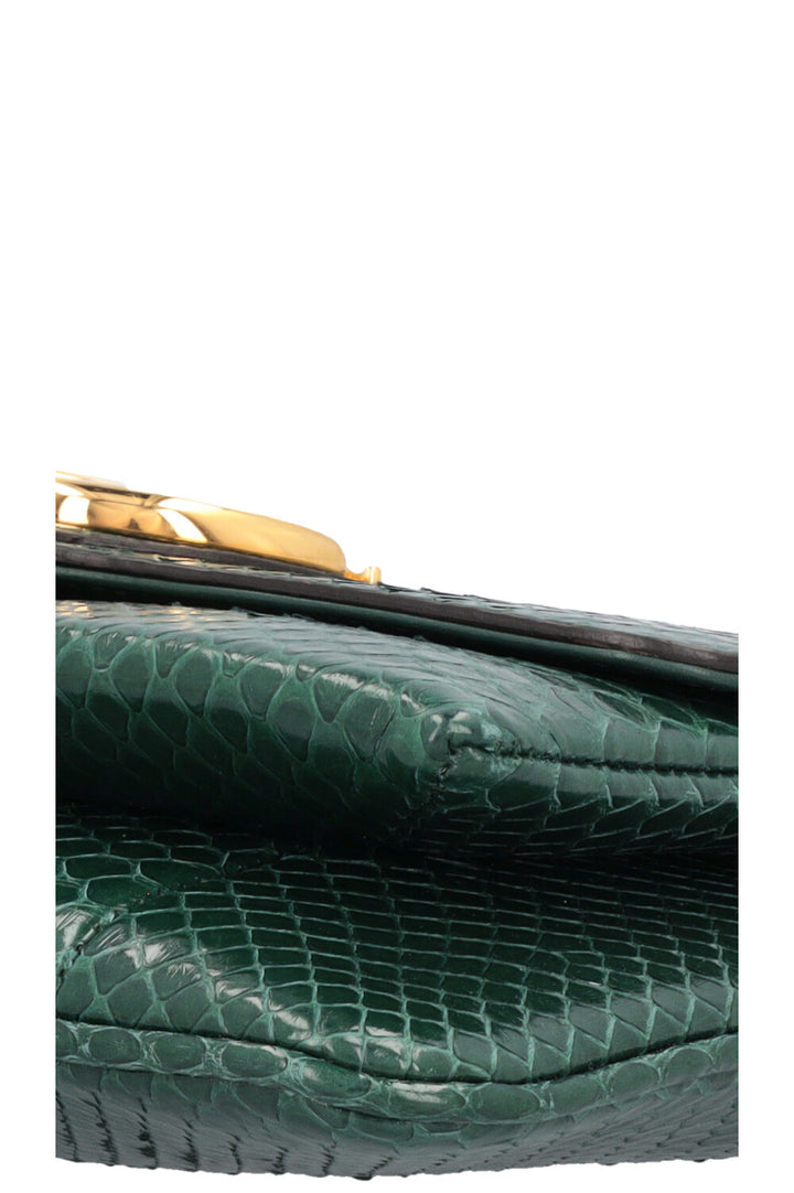 GUCCI Petit sac bandoulière Arli Python Vert