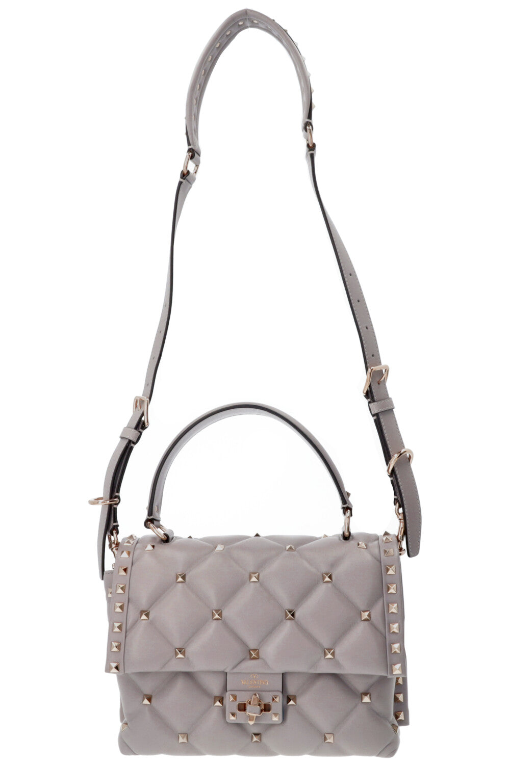 Sac à main Candystud VALENTINO gris