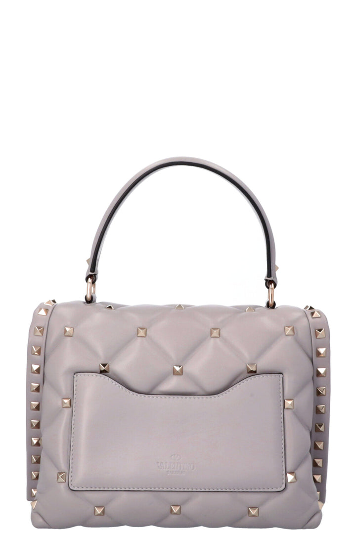 Sac à main Candystud VALENTINO gris