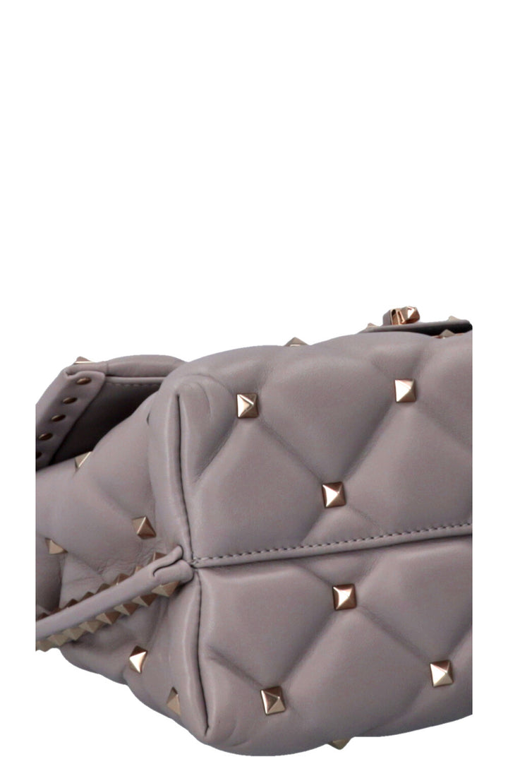 Sac à main Candystud VALENTINO gris