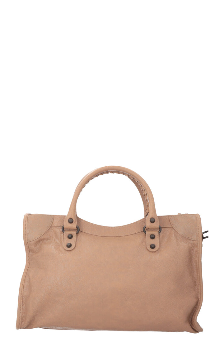BALENCIAGA Medium City bag Leather Beige