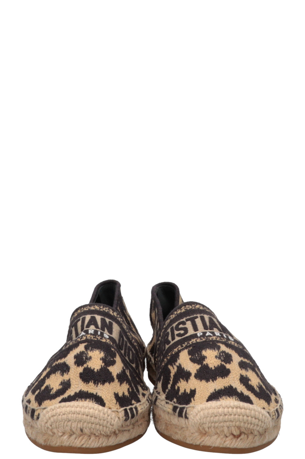 CHRISTIAN DIOR Granville Espadrilles Cheetah Beige
