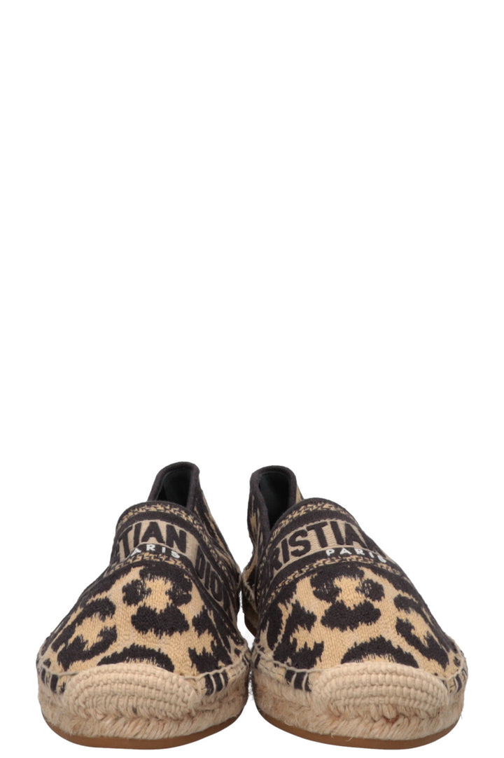 CHRISTIAN DIOR Granville Espadrilles Cheetah Beige