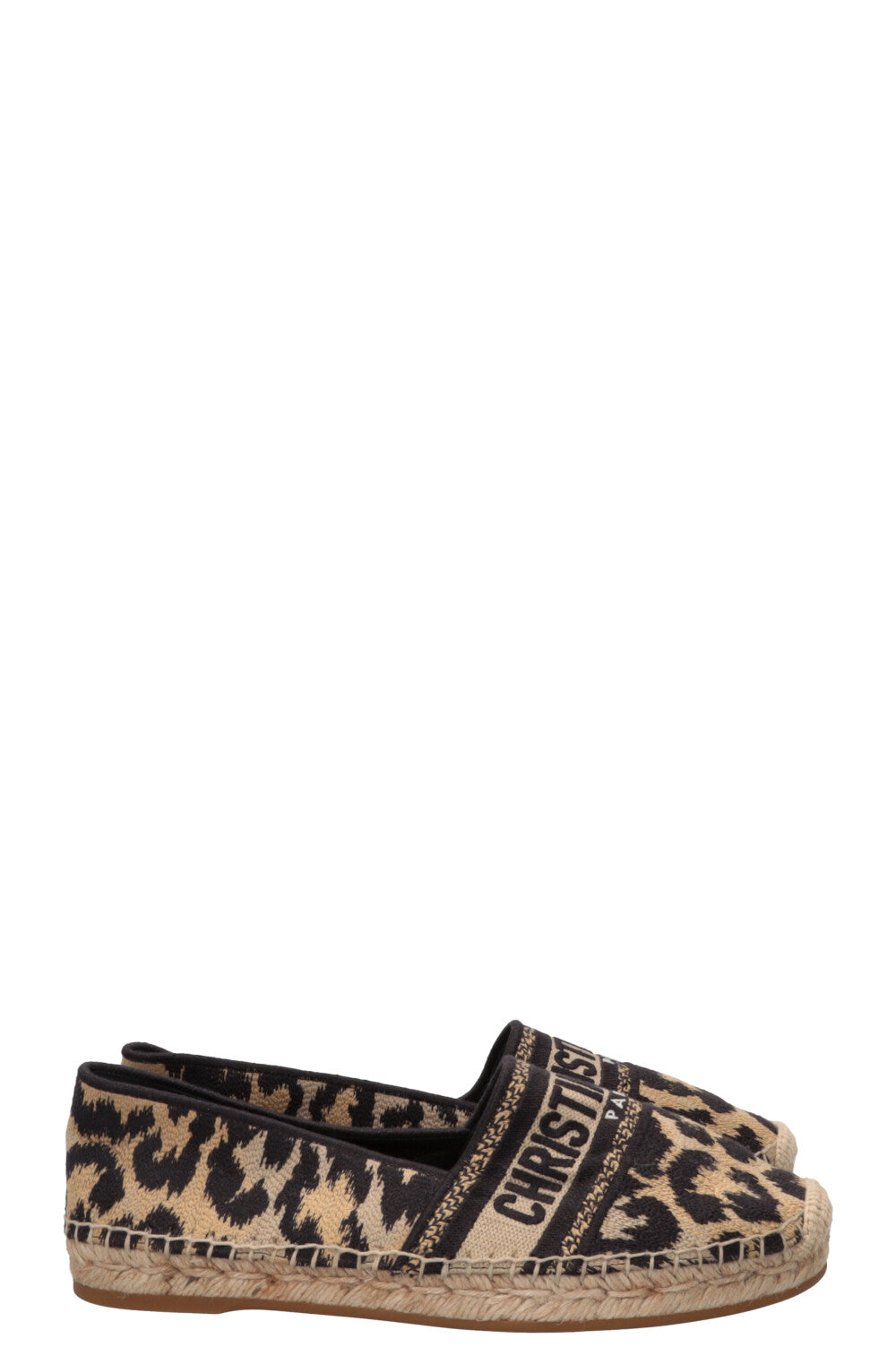 CHRISTIAN DIOR Granville Espadrilles Cheetah Beige