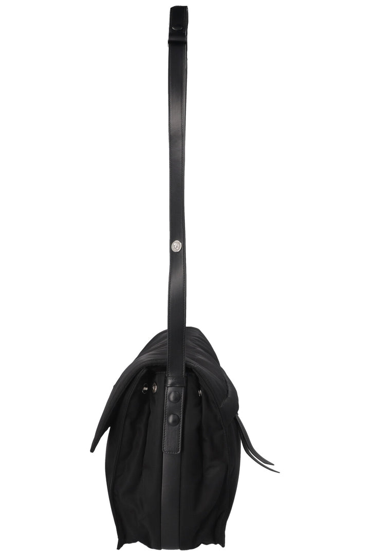 PRADA Large Traveler Padded Shoulder Bag Nylon Black