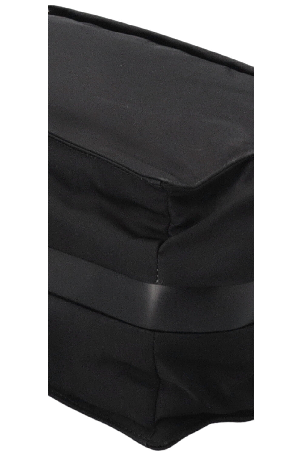 PRADA Large Traveler Padded Shoulder Bag Nylon Black