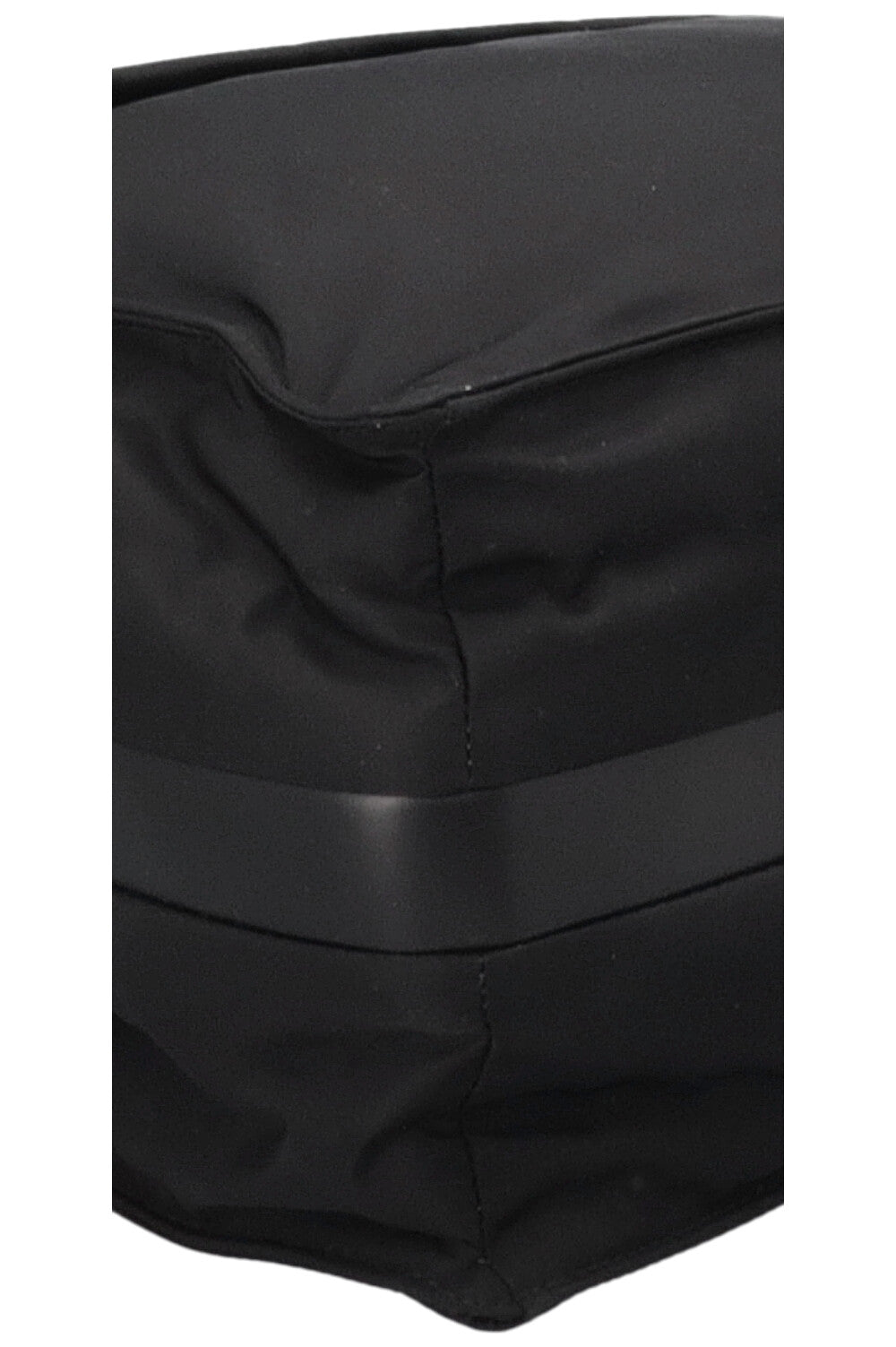 PRADA Large Traveler Padded Shoulder Bag Nylon Black