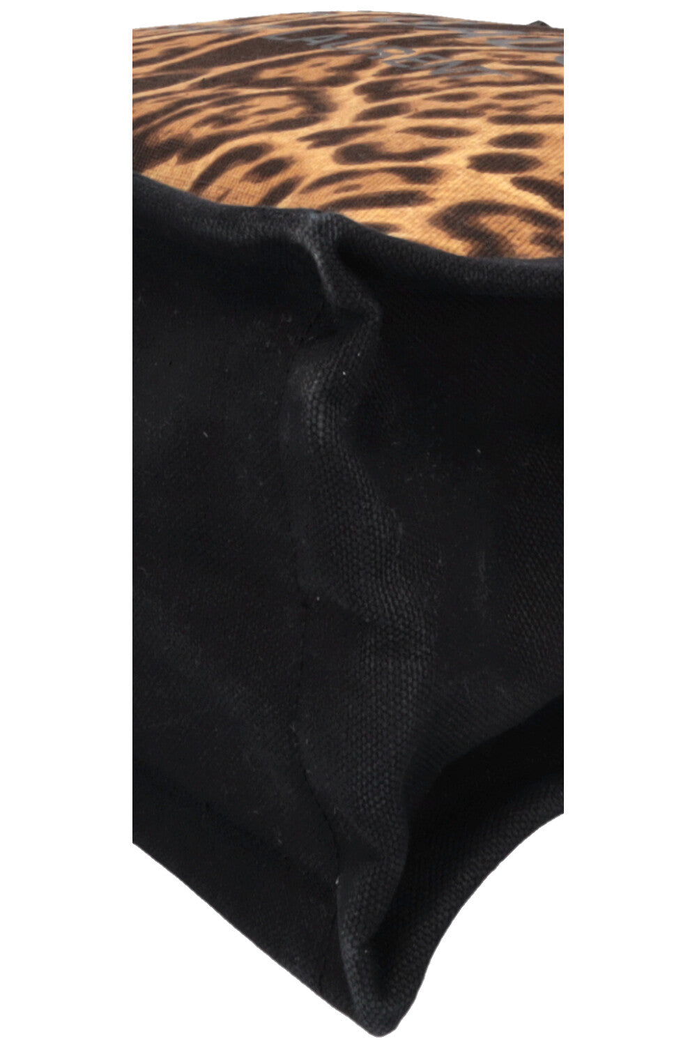 SAINT LAURENT Cheetah Rive Gauche Tote Bag Canvas