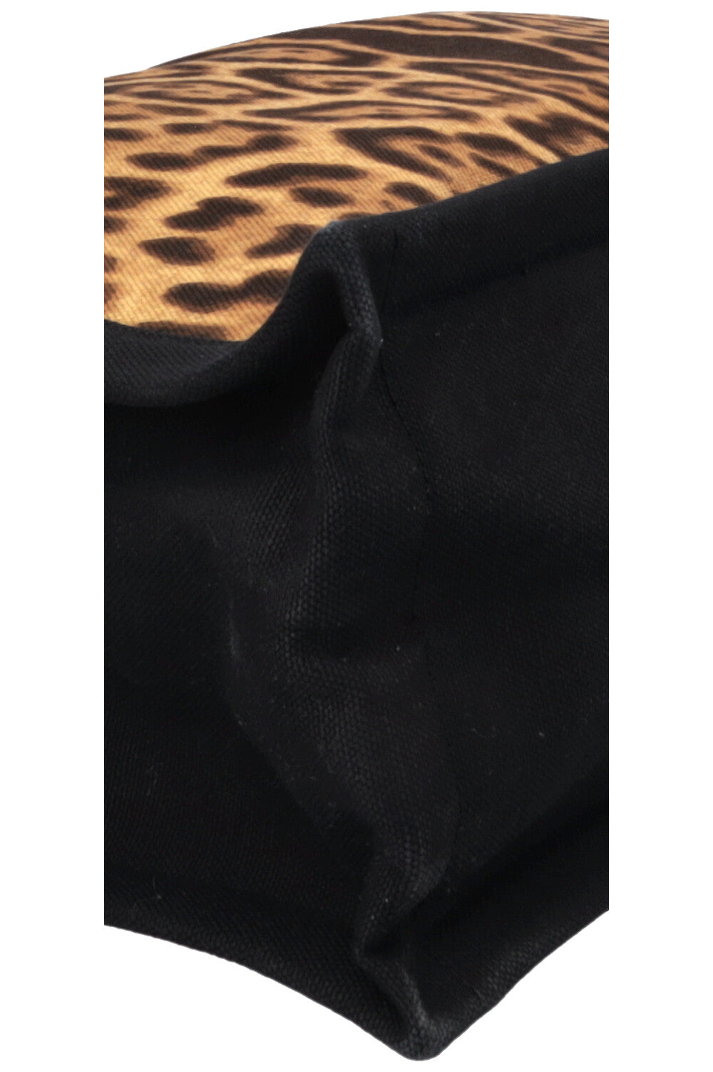 SAINT LAURENT Cheetah Rive Gauche Tote Bag Canvas