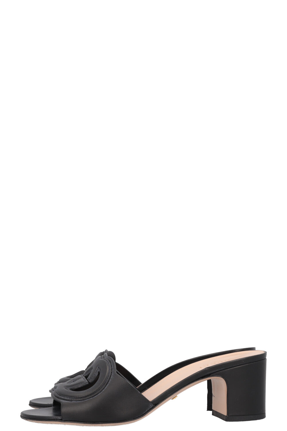 Mules GUCCI GG à emboîtement noires