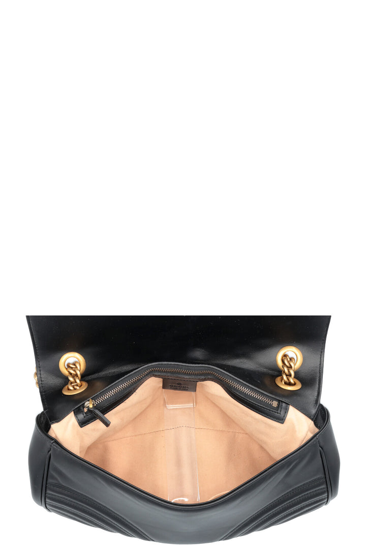 GUCCI Large Marmont Bag Leather Black