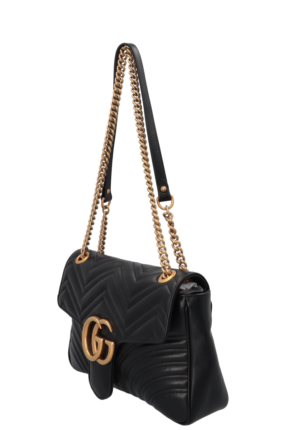 GUCCI Large Marmont Bag Leather Black