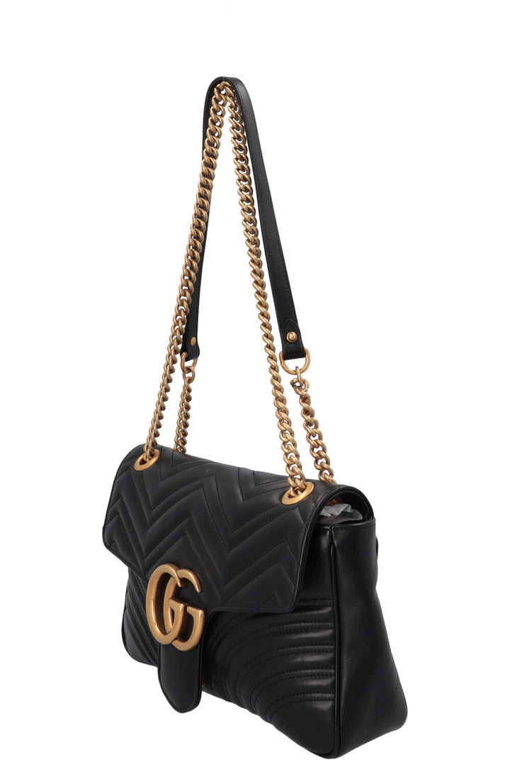 GUCCI Large Marmont Bag Leather Black