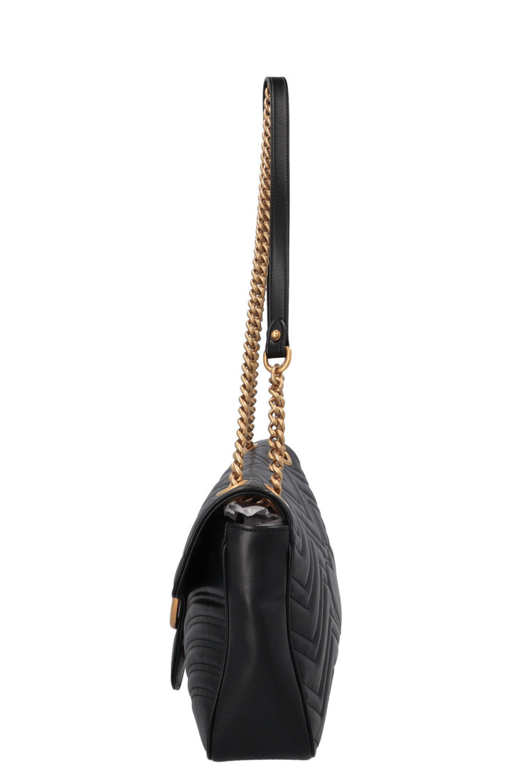 GUCCI Large Marmont Bag Leather Black