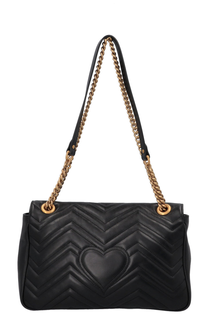 GUCCI Large Marmont Bag Leather Black