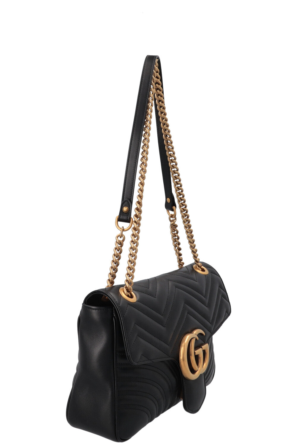 GUCCI Large Marmont Bag Leather Black
