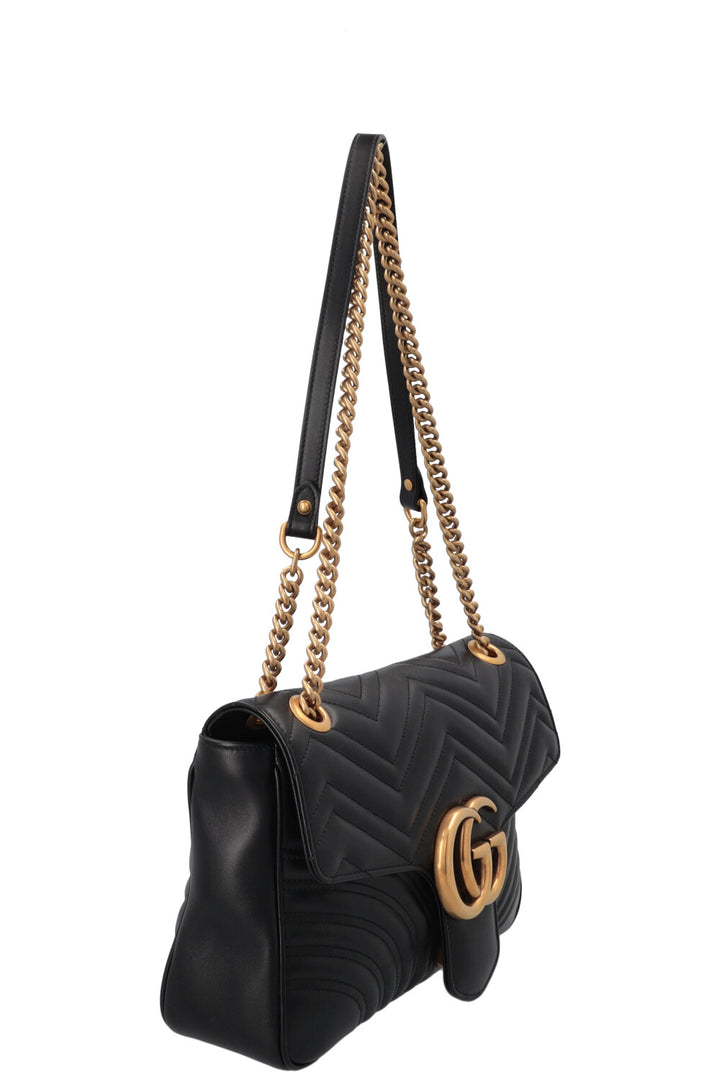 GUCCI Large Marmont Bag Leather Black