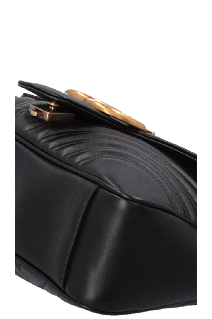 GUCCI Large Marmont Bag Leather Black