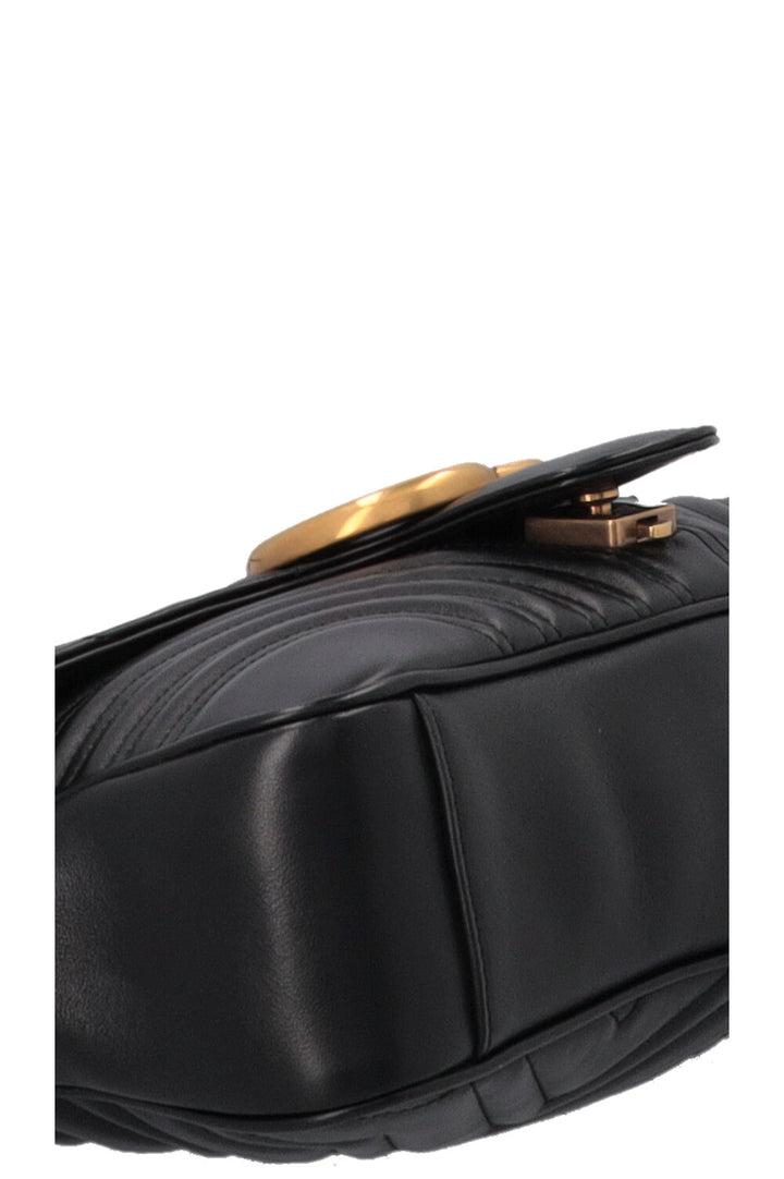 GUCCI Large Marmont Bag Leather Black