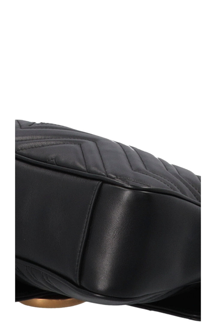 GUCCI Large Marmont Bag Leather Black
