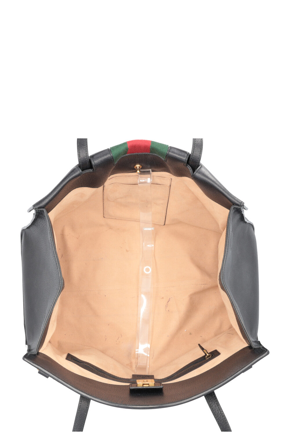 GUCCI Totem Top Handle Bag Leather Black