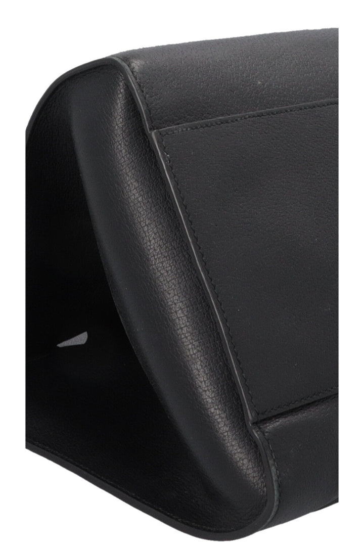 GUCCI Totem Top Handle Bag Leather Black