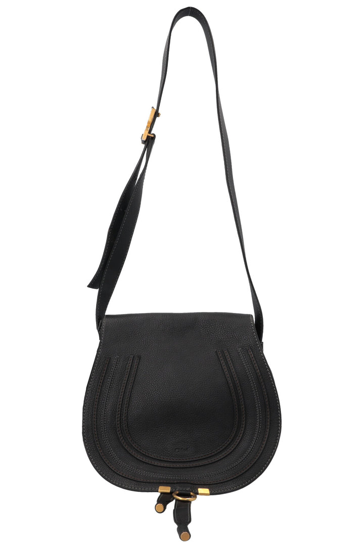CHLOÉ Marcie Satchel Bag Black