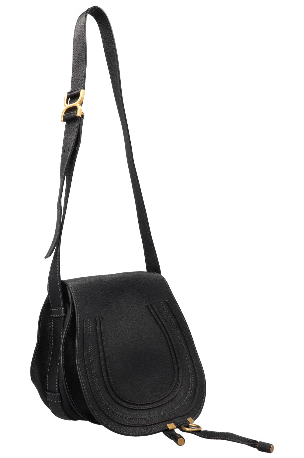 CHLOÉ Marcie Satchel Bag Black