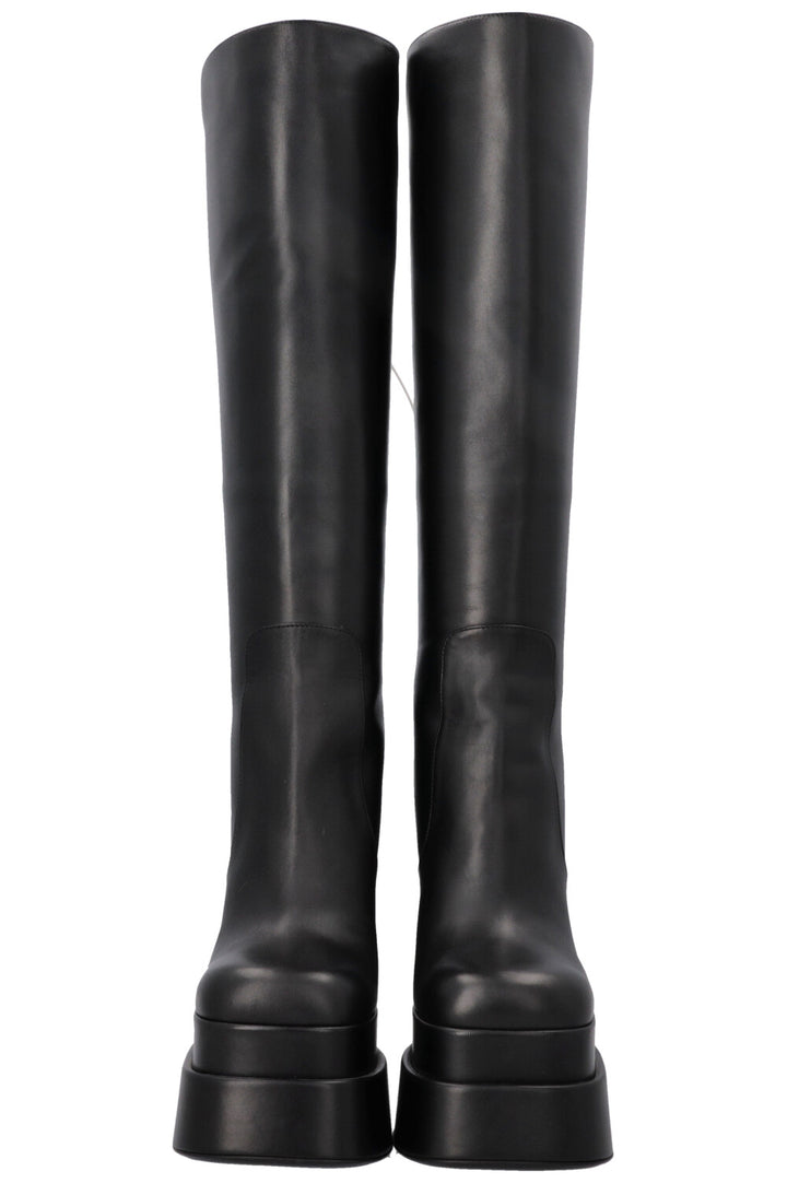 VERSACE Platform Knee High Boots Black