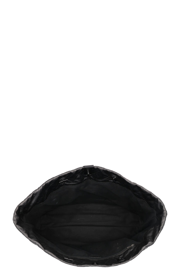 BALENCIAGA Crush Carry All Chain Tote Black