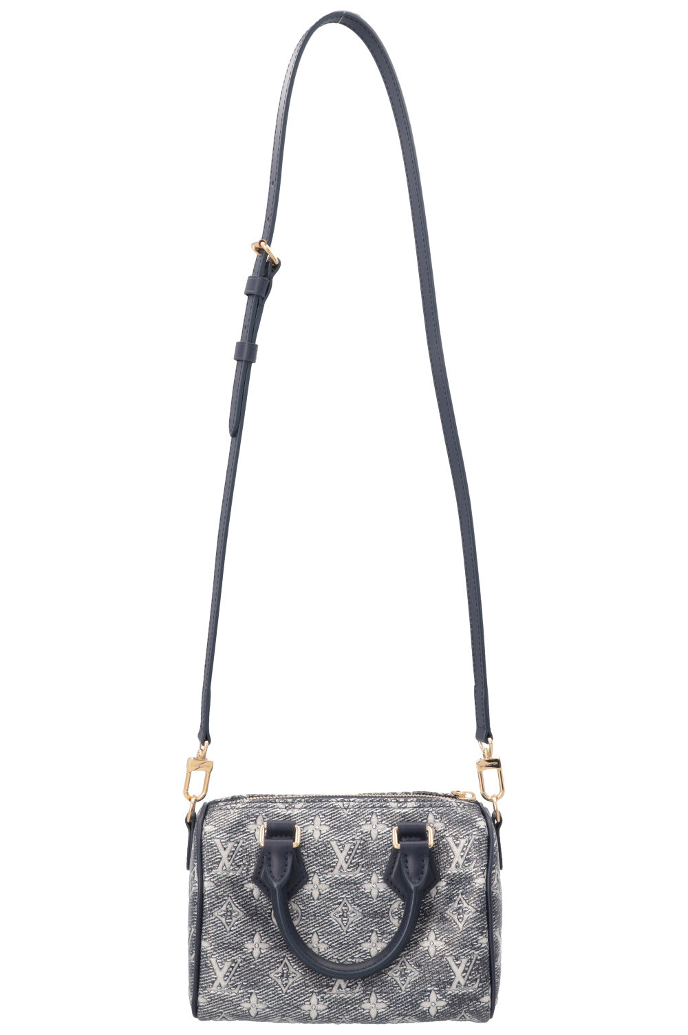 LOUIS VUITTON Speedy 20 Jacquard Canvas Navy Silver