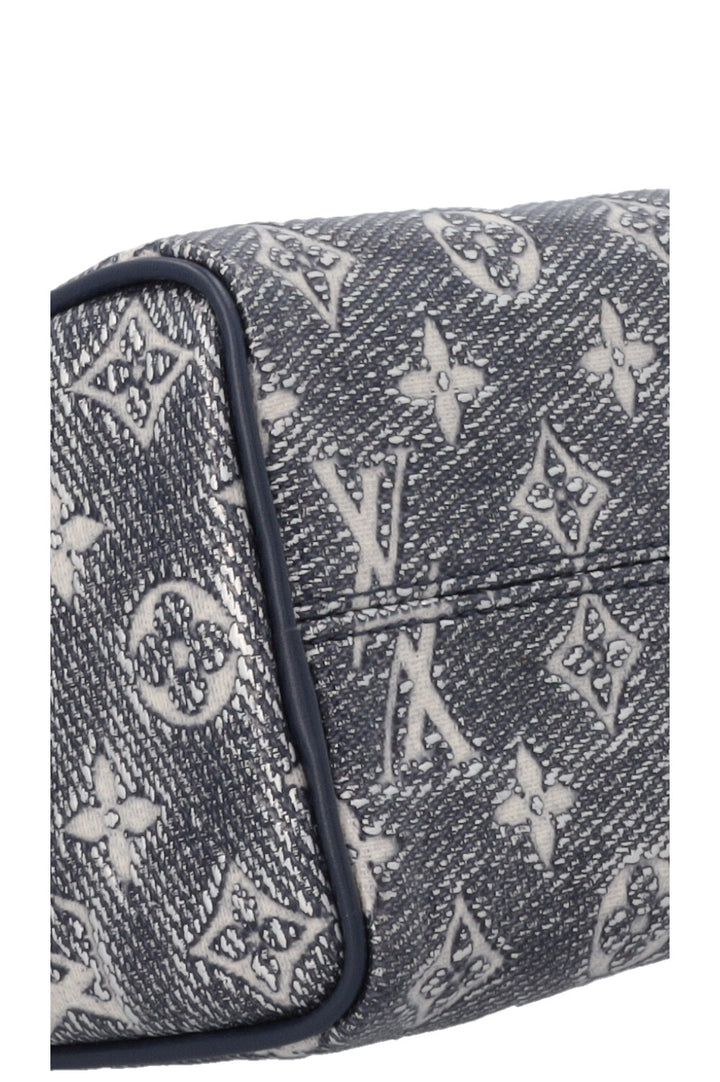 LOUIS VUITTON Speedy 20 Jacquard Canvas Navy Silver