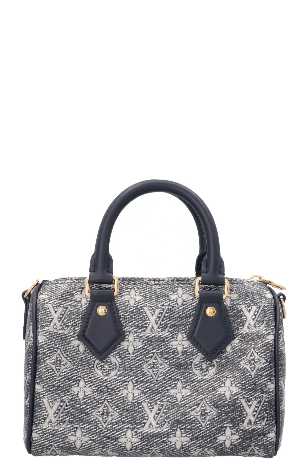 LOUIS VUITTON Speedy 20 Jacquard Canvas Navy Silver