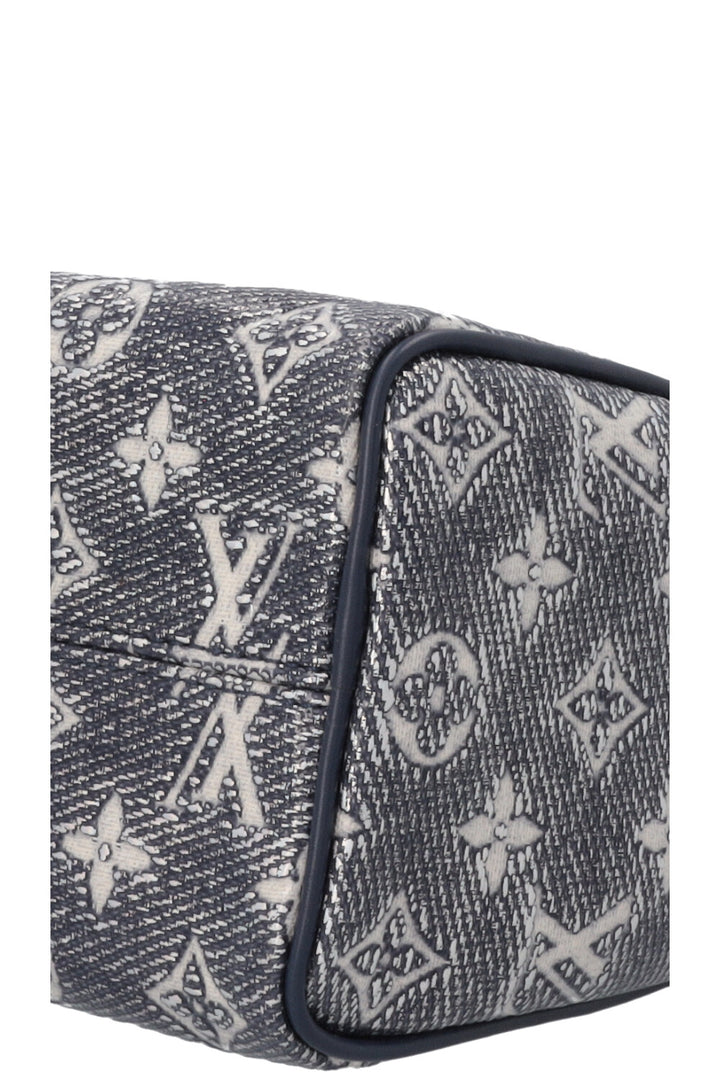 LOUIS VUITTON Speedy 20 Jacquard Canvas Navy Silver