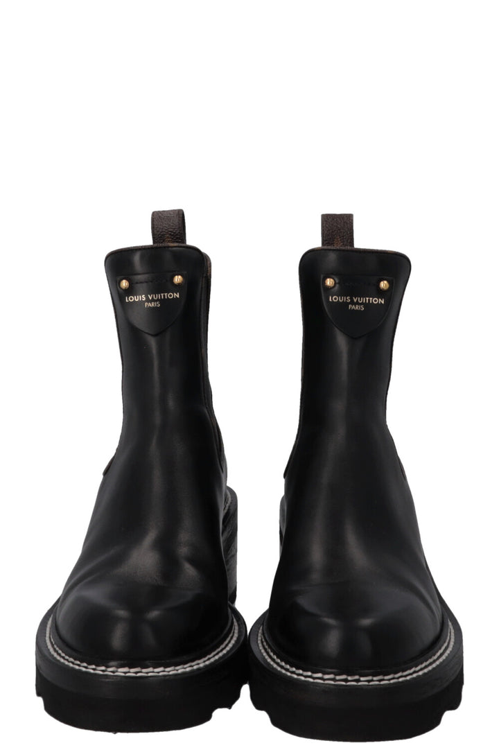 LOUIS VUITTON Beaubourg Ankle Boots Black