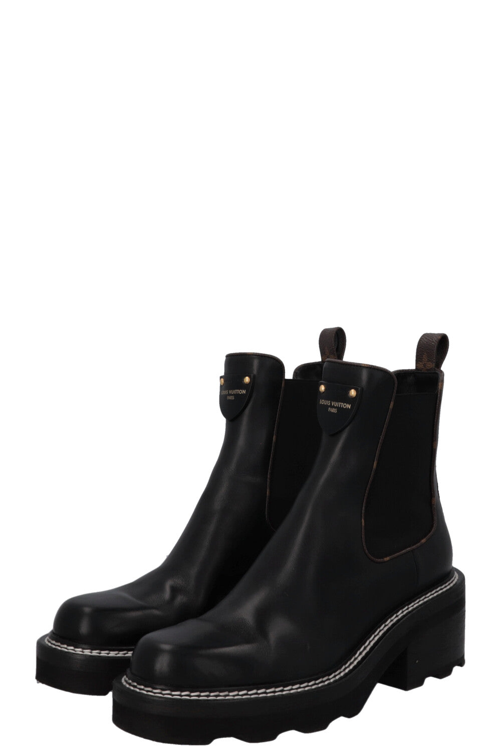 LOUIS VUITTON Beaubourg Ankle Boots Black