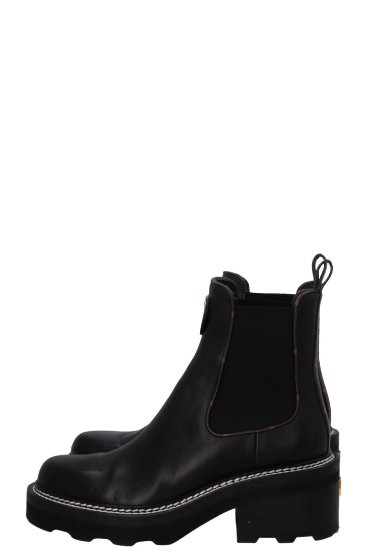 LOUIS VUITTON Beaubourg Ankle Boots Black