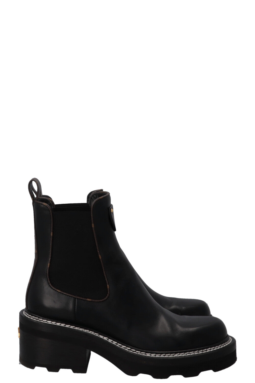 LOUIS VUITTON Beaubourg Ankle Boots Black