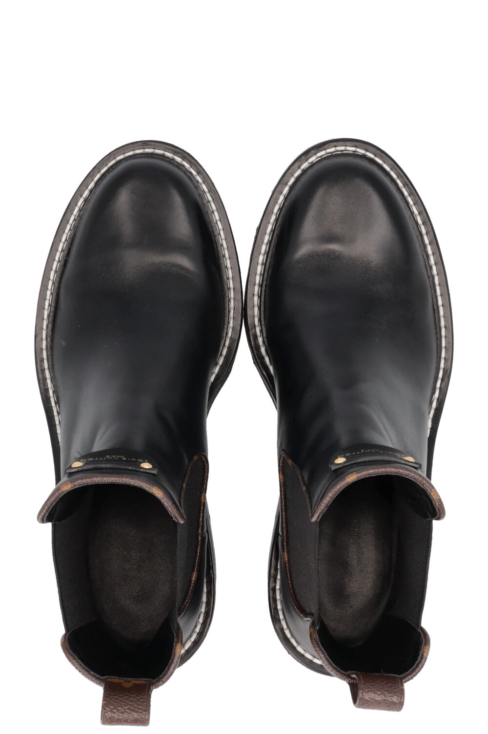 LOUIS VUITTON Beaubourg Ankle Boots Black