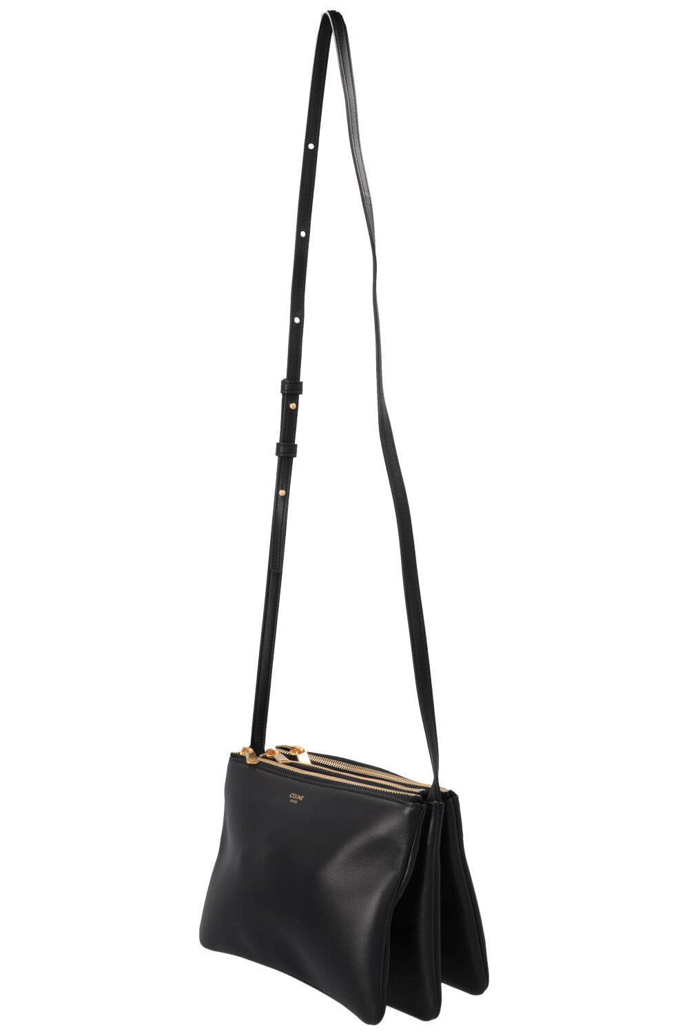 CELINE Trio Crossbody Bag Small Black