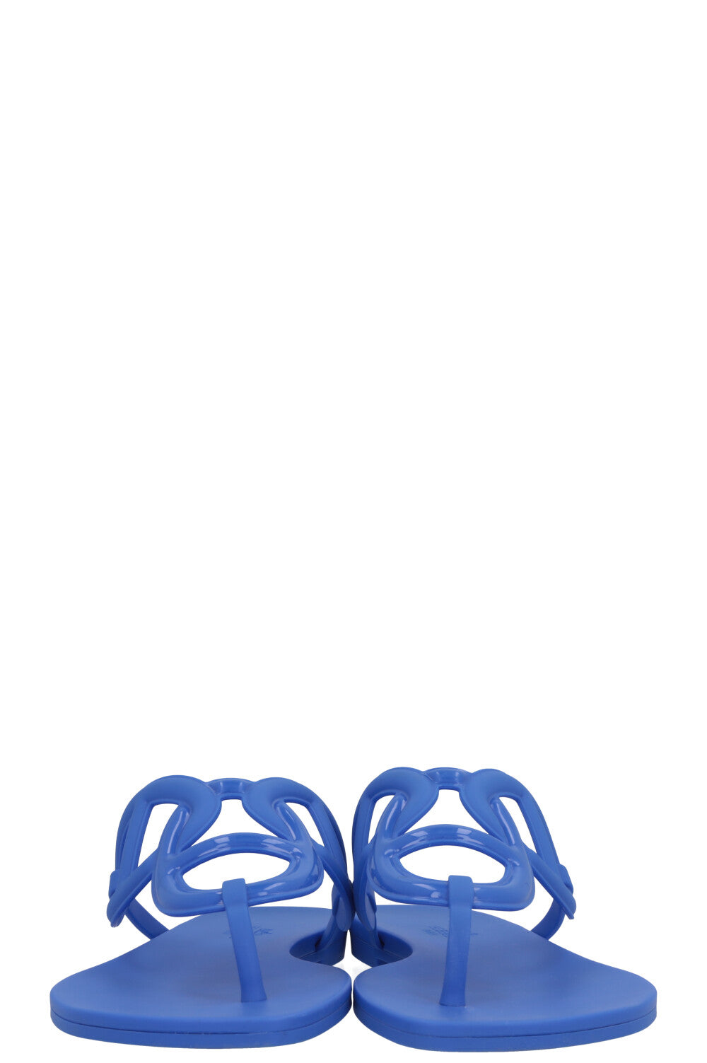 HERMÈS Egerie Rubber Flats Blue