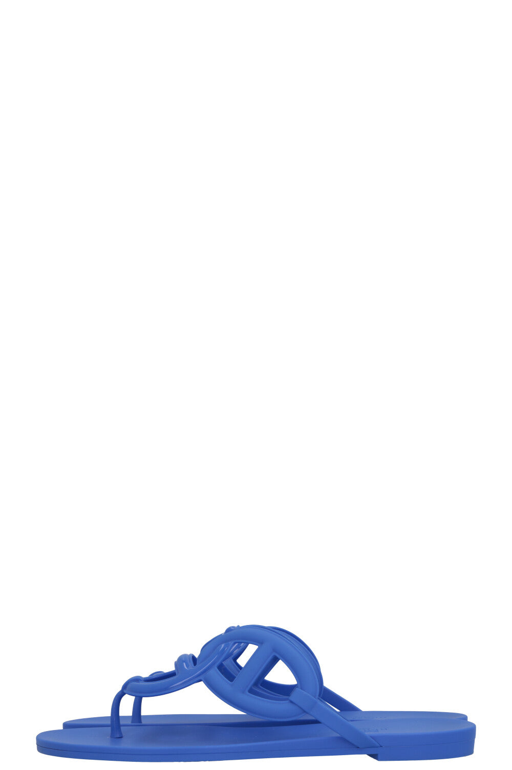 HERMÈS Egerie Rubber Flats Blue