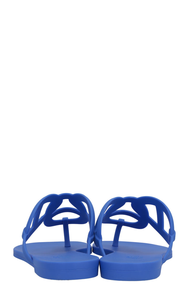 HERMÈS Egerie Rubber Flats Blue