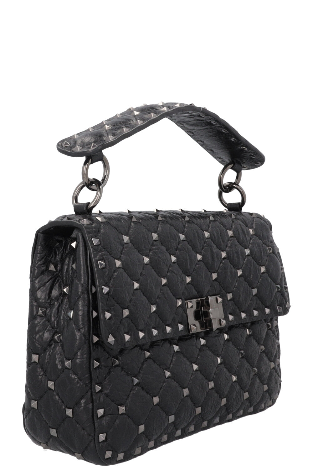 VALENTINO Rockstud Bag Medium Leather Black