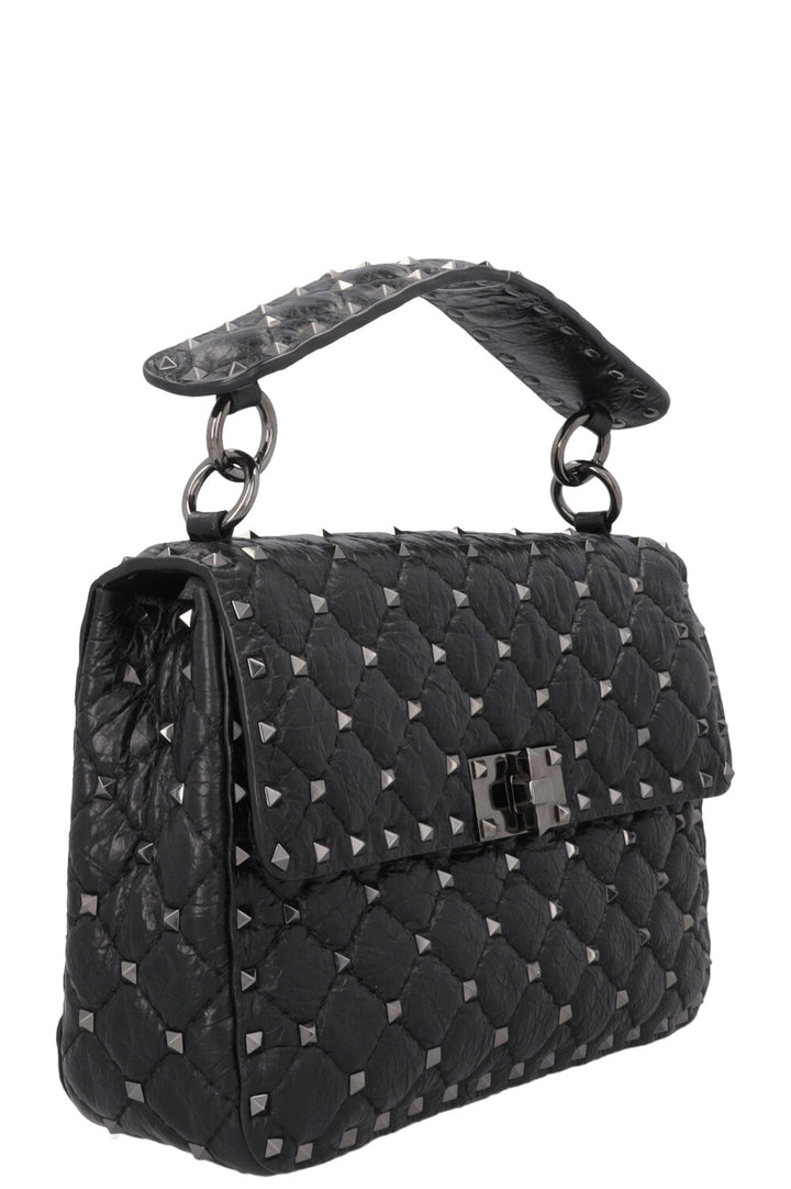 VALENTINO Rockstud Bag Medium Leather Black