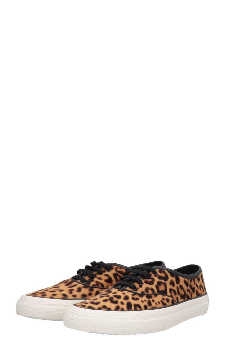 AQUAZZURA Minimalist Cheetah Sneakers Brown