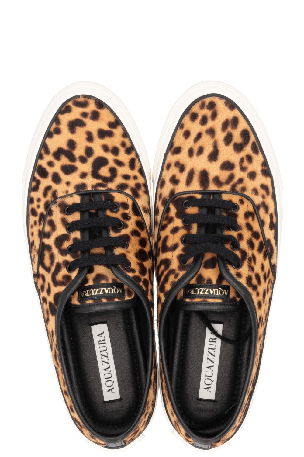 AQUAZZURA Minimalist Cheetah Sneakers Brown