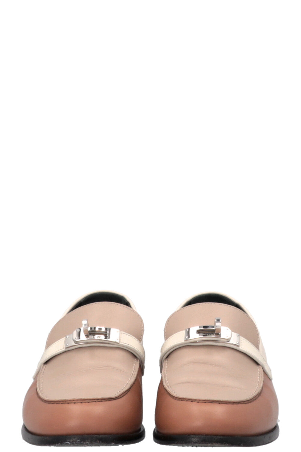 HERMÈS Destin Loafers Brown Tan Cream